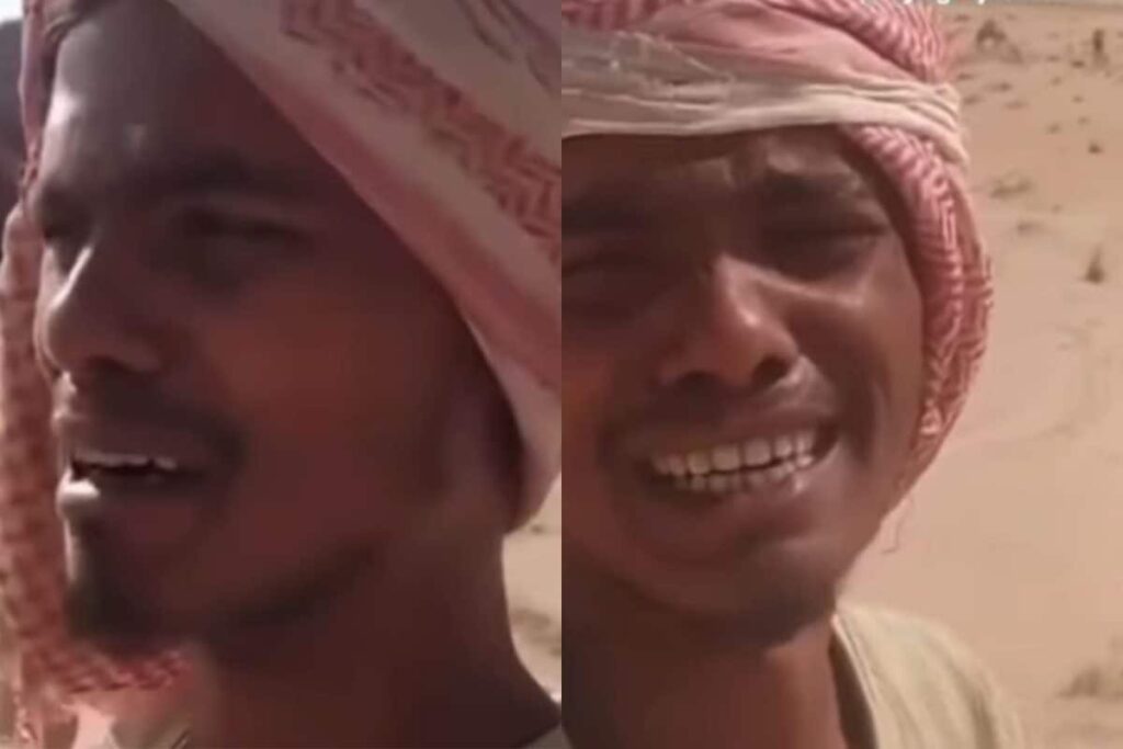Prayagraj Man Posts Distress Video From Saudi Desert, But Even His Wife & Mom Don't Believe Him
