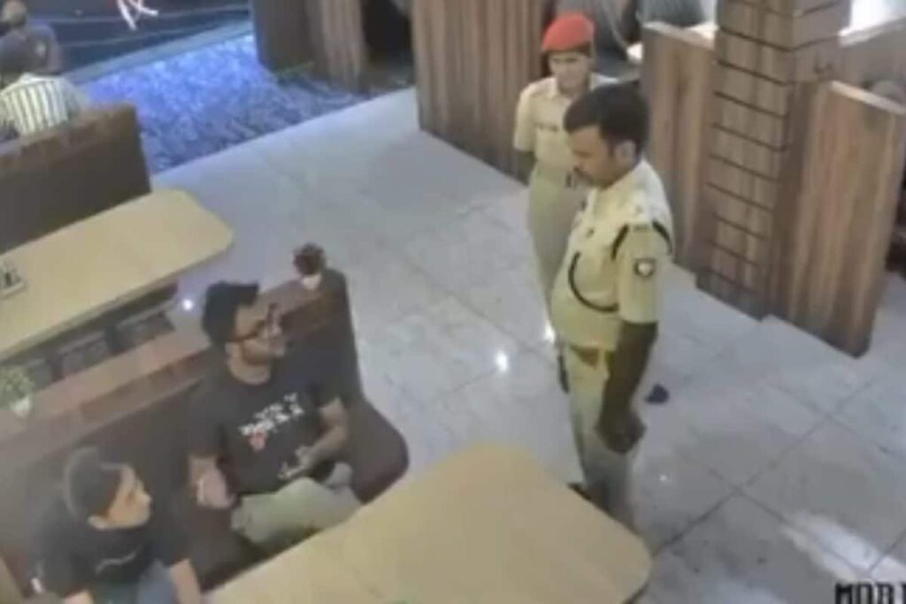 Bihar SHO Suspended After Viral CCTV Shows Him Misbehaving With Siblings In Restaurant