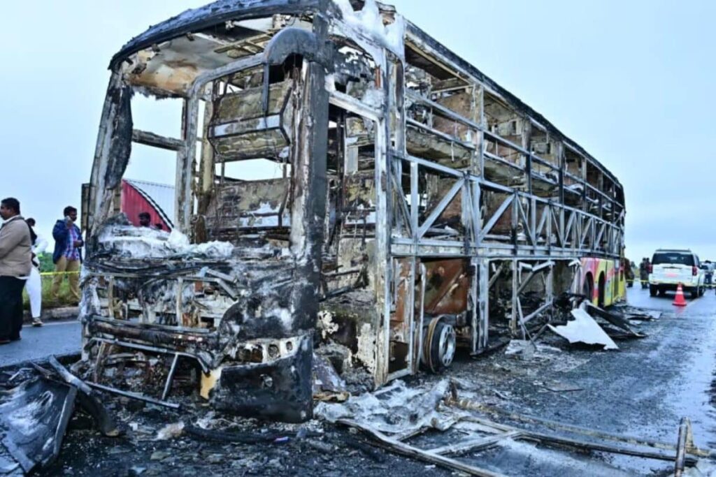 Driver Of Private Bus That Caught Fire In Kurnool And Claimed 20 Lives Arrested