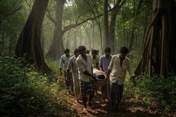 No Road, No Ambulance: Family Carries Woman’s Body In A 'Doli' For 12 Km Through Andhra Forest