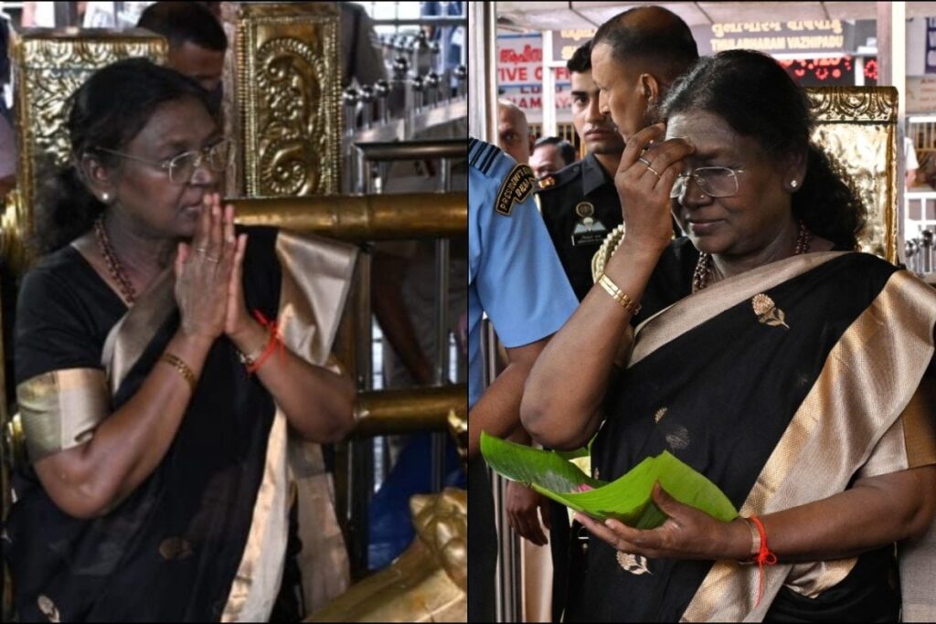 Droupadi Murmu Becomes First Woman President To Offer Prayers At Kerala's Sabarimala Temple