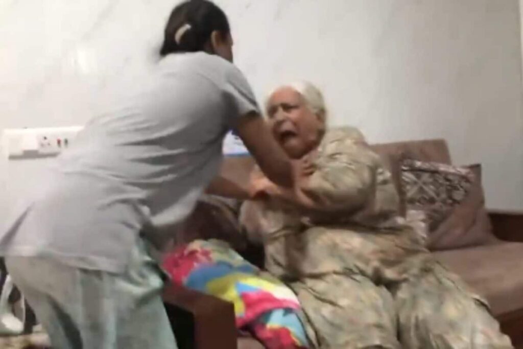 'Mumma, Don't Do It': Son Pleads As Punjab Woman Beats Elderly Mother-In-Law At Home