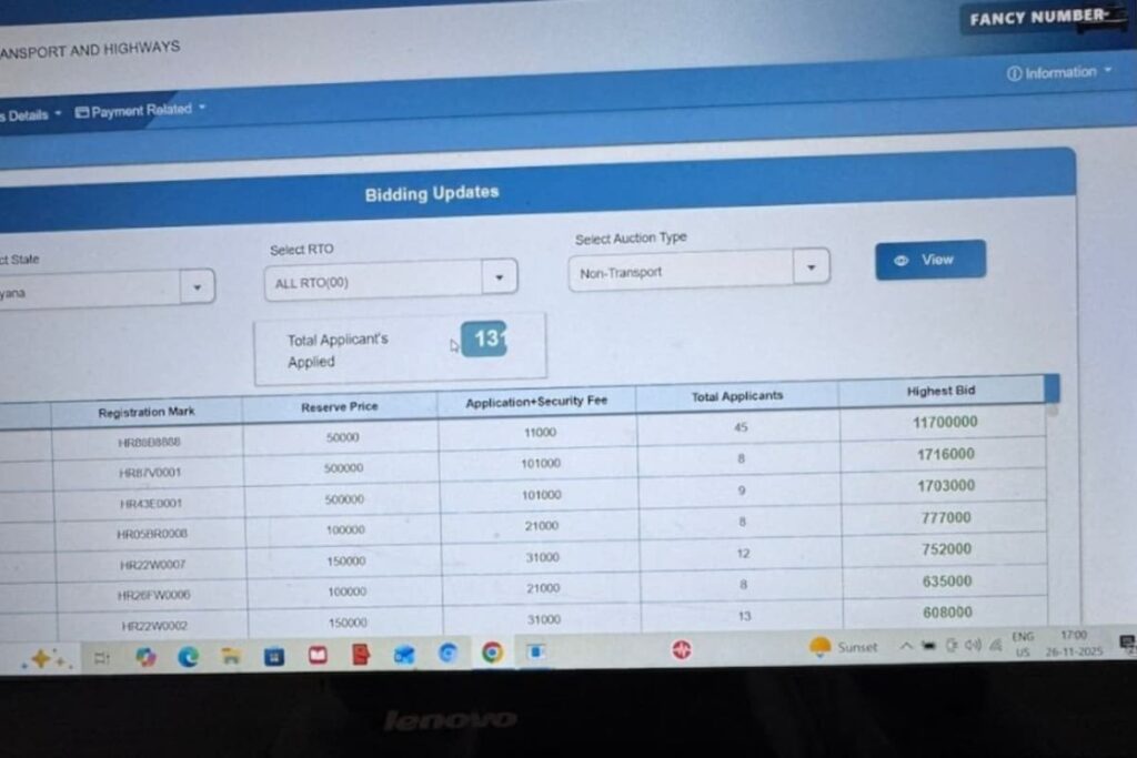 HR88B8888: India’s Most Expensive Number Plate Sold In Haryana For Rs 1.17 Crore