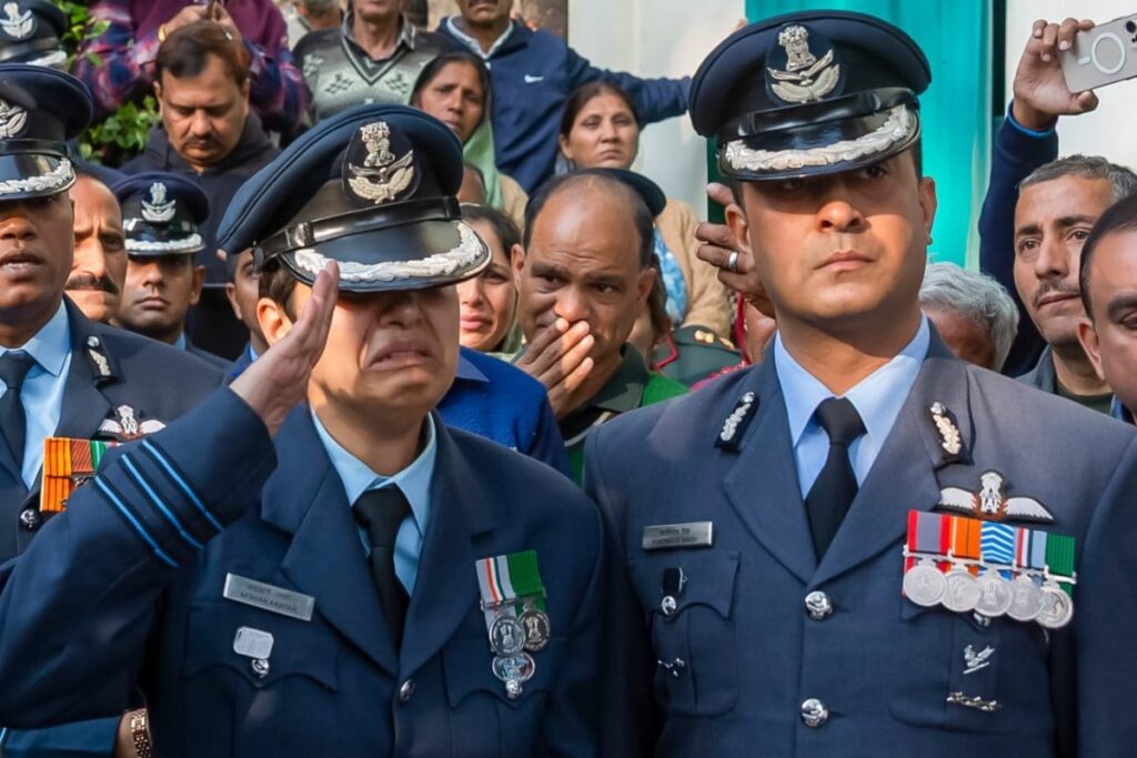 Wing Commander Afshan’s Final Goodbye To Husband Namansh Syal Killed In Tejas Crash | Video