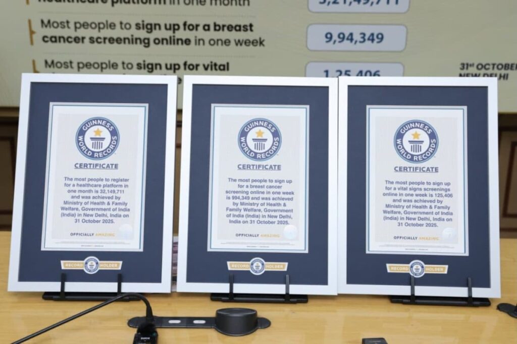 India Breaks 3 Guinness World Records Under 'Swasth Nari, Sashakt Parivar' Campaign