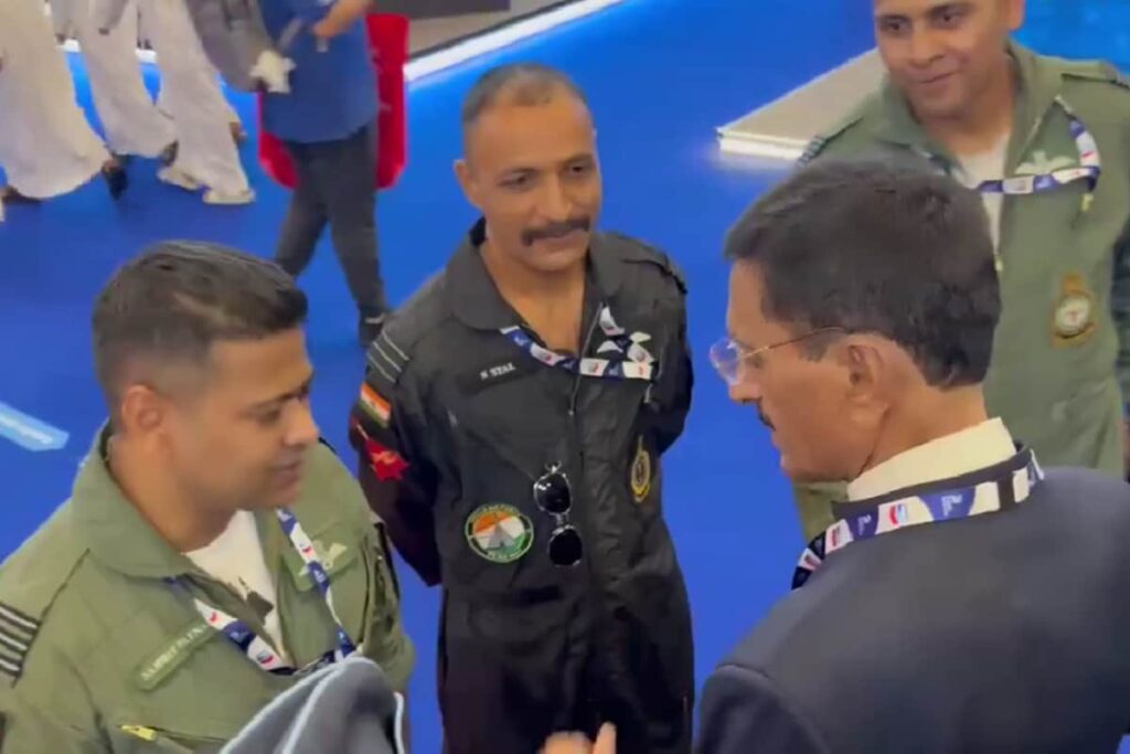 Video Shows IAF Pilot Namansh Syal Meeting Dignitaries At Dubai Air Show Before Tejas Jet Crash