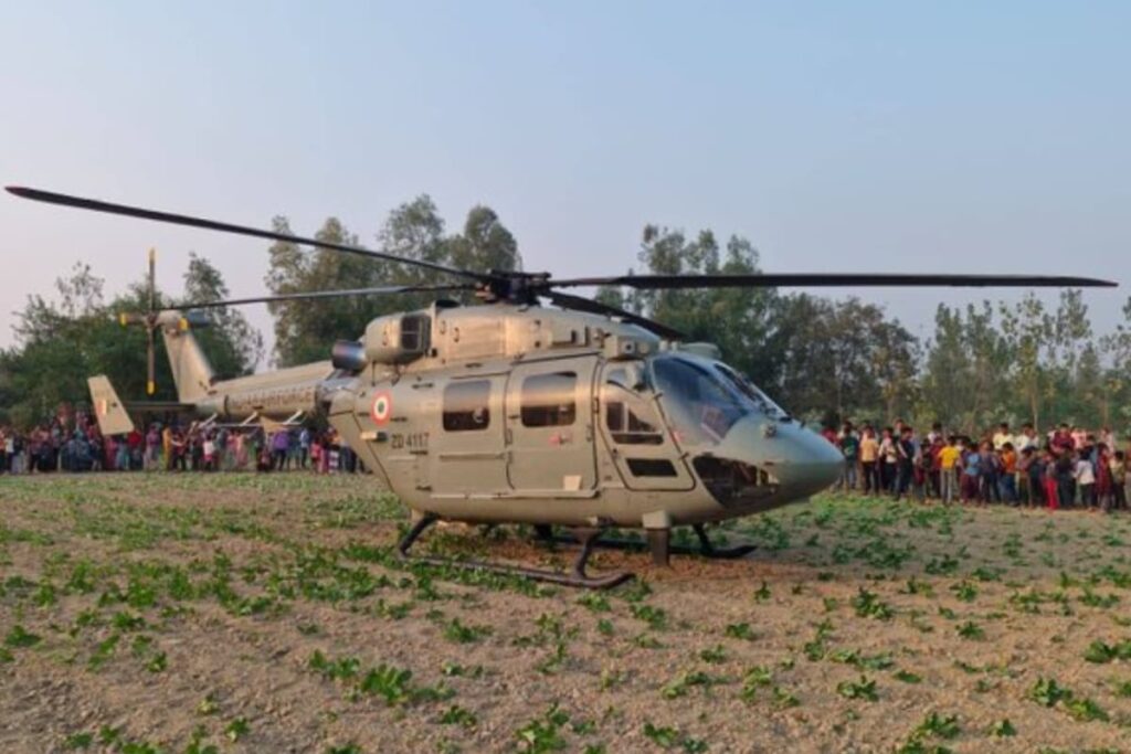 Air Force Chopper Makes Emergency Landing Due To Technical Snag In UP