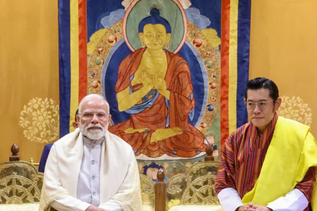 PM Modi Meets Fourth King Of Bhutan, Joins Global Peace Prayer Festival In Thimphu