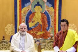 PM Modi Meets Fourth King Of Bhutan, Joins Global Peace Prayer Festival In Thimphu