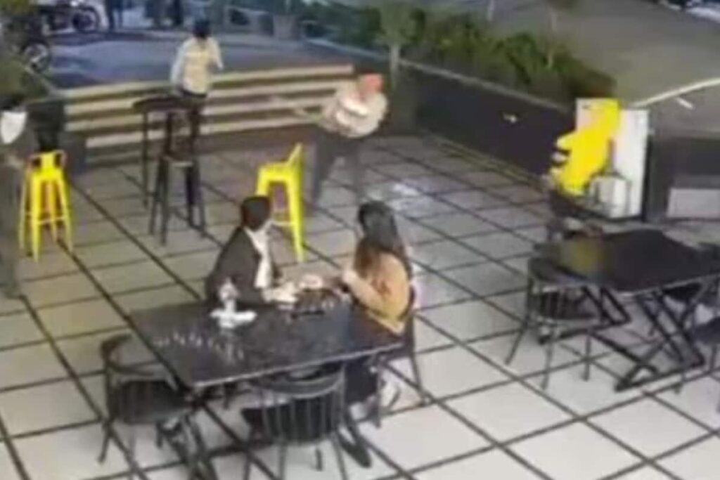 Caught On Camera: Masked Group Armed With Swords And Bats Storms Bhopal Cafe