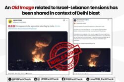 PIB Busts Viral Fake Image After Delhi Red Fort Blast, Warns Against Misinformation