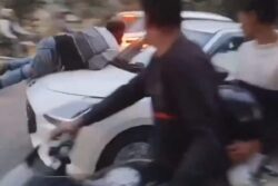 ‘Tin Box’ Remark Sparks Violence, Biker Dragged For 500 Metre On Moving Car In  UP’s Saharanpur