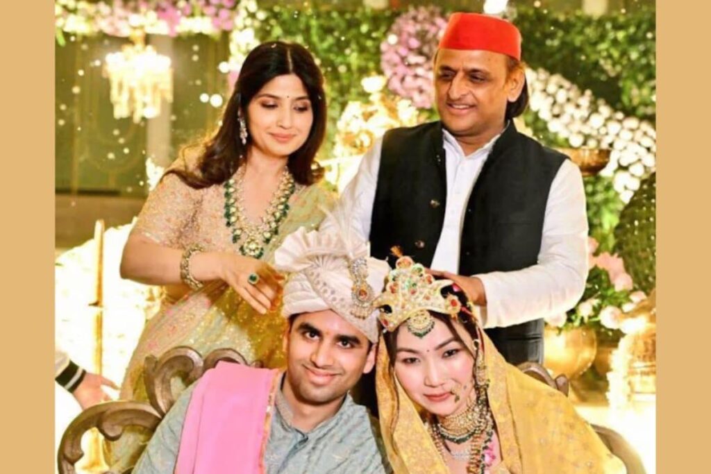 Akhilesh Yadav’s Cousin Aryan Yadav Marries Ladakhi Bride In Grand Saifai Wedding | Photos
