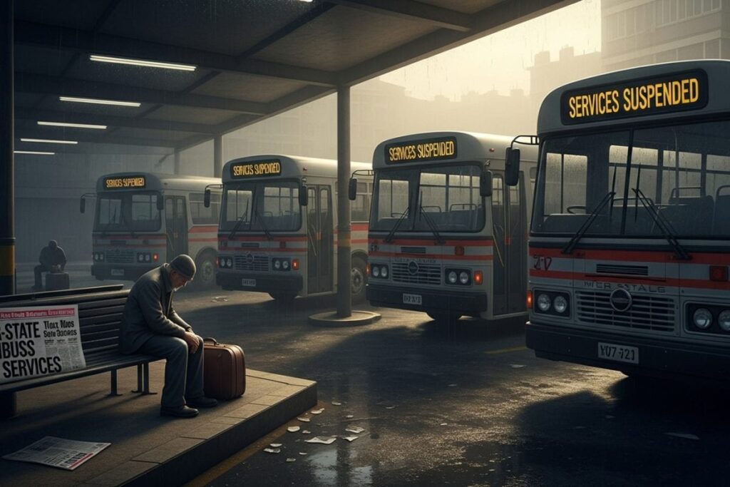 Inter-State Omnibuses Halt Services Across South India Amid Tax Dispute