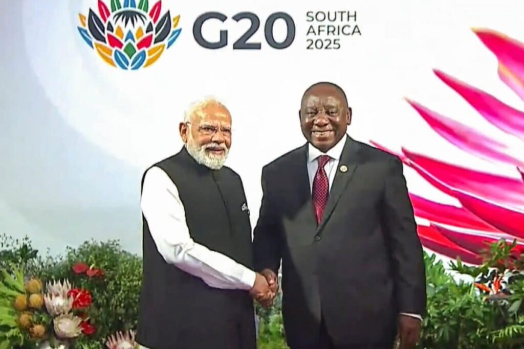 PM Modi Holds Bilateral Meeting With South African President Cyril Ramaphosa At G-20 Summit