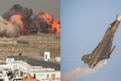 Indian Fighter Jet Tejas Crashes During Dubai Air Show | Watch