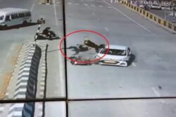 Caught On Cam: Bikers Thrown Into Air After Collision With Speeding Car In Uttarakhand