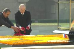 ‘Great Philosopher, Humanist’: Putin Pays Homage To Mahatma Gandhi At Rajghat