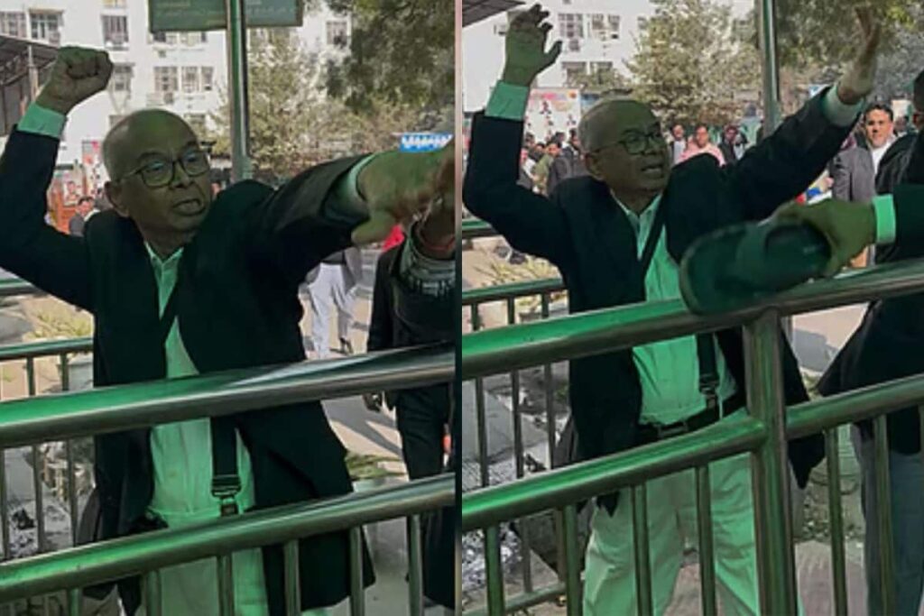 Lawyer, Who Attempted To Throw Shoe At Ex-CJI, Attacked With Slippers In Delhi Court