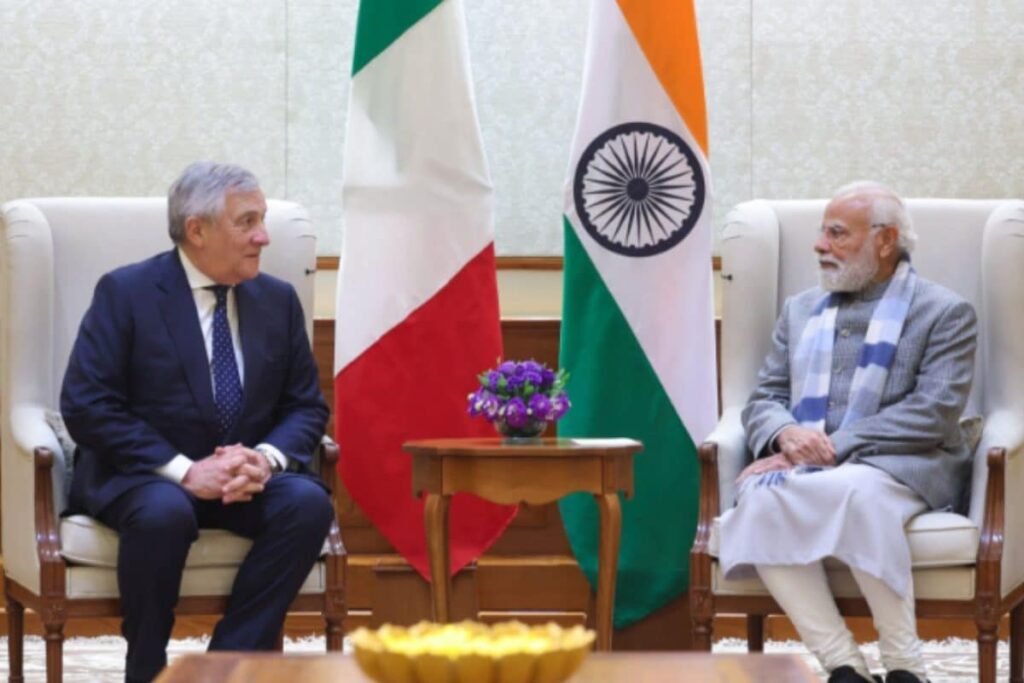 PM Modi Meets Italy's Deputy Prime Minister Tajani