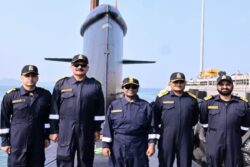 President Murmu Undertakes Historic Sea Sortie Aboard Kalvari-Class Submarine INS Vaghsheer