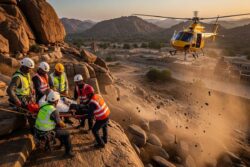 French Tourist Rescued After Being Stranded For Two Days Following Fall At Hampi Hill