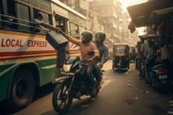 Caught On Camera: Bike-Borne Men Steal Luggage From Moving Bus In Maharashtra