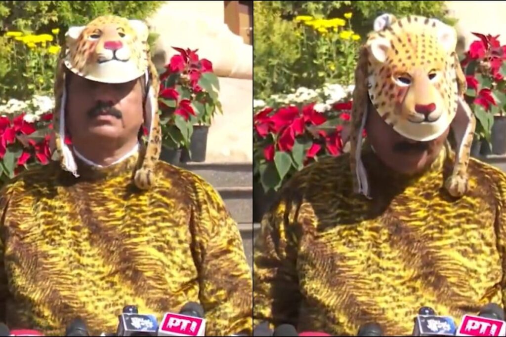 Maharashtra MLA Dons Leopard Costume During Assembly Session | Watch