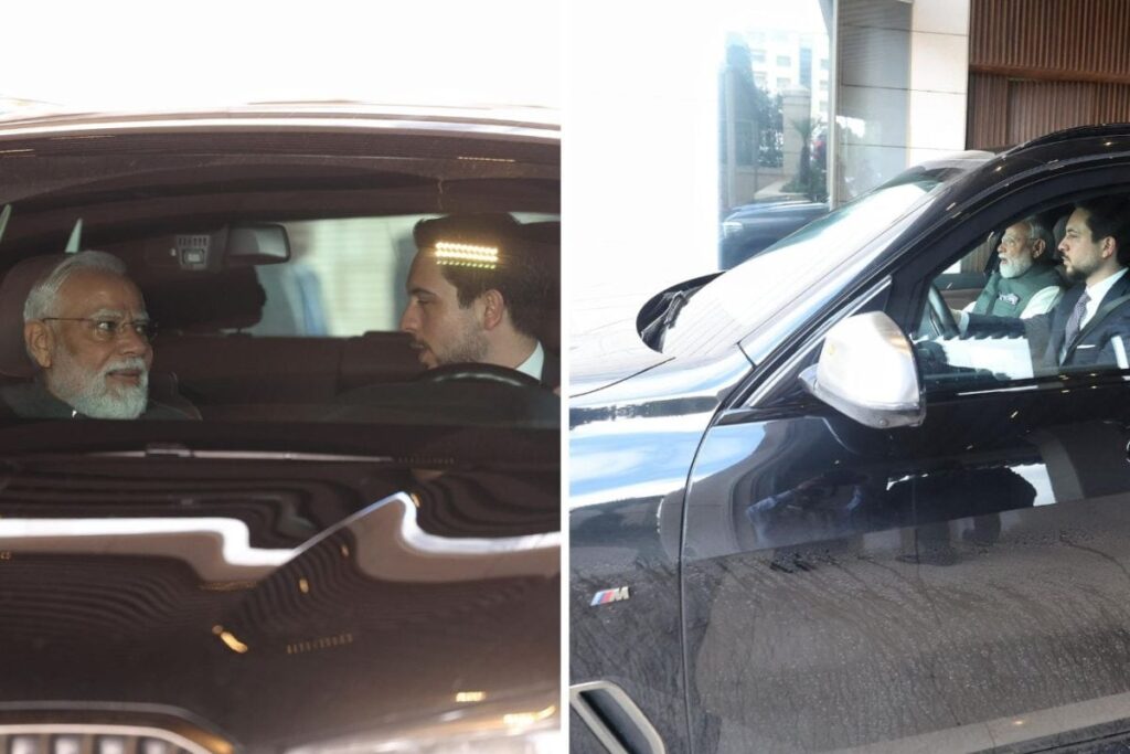 Royal Ride For Modi On Amman Visit: Crown Prince Al Hussein Drives PM To Jordan Museum