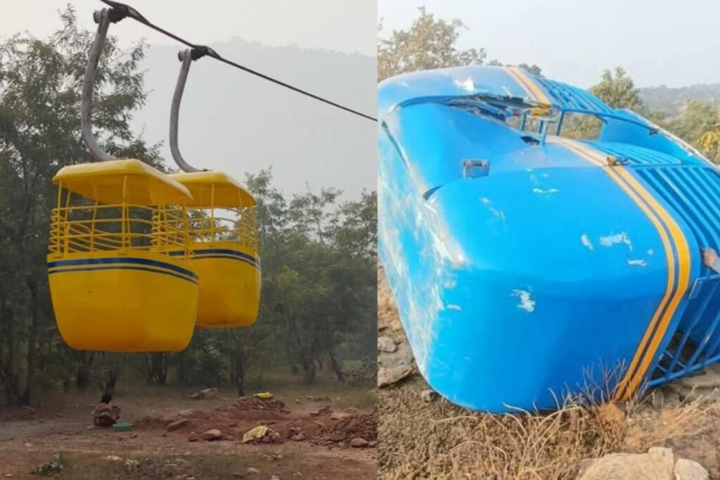 Cabin Began Swinging & All Crashed Down! A Ropeway, Built At Cost Of ₹13,00,00,000, In THIS State Collapsed During...