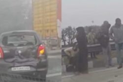 Multiple Vehicles Collide On Noida Expressway Amid Dense Fog, Several Injured