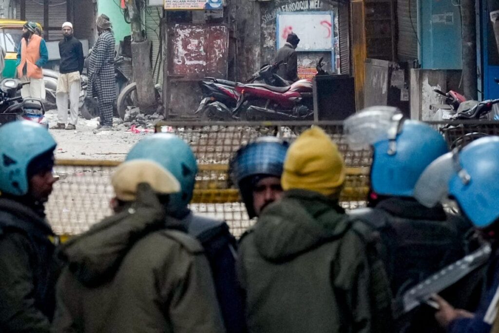 Five Arrested As Stone-Pelting, Mob Call Videos Emerge After Demolition Drive Near Delhi Mosque