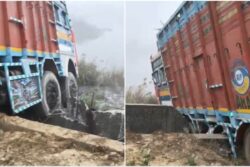 Unbarricaded Pit, No Reflectors: Video Of Earlier Truck Accident At Noida Sector 150 Emerges