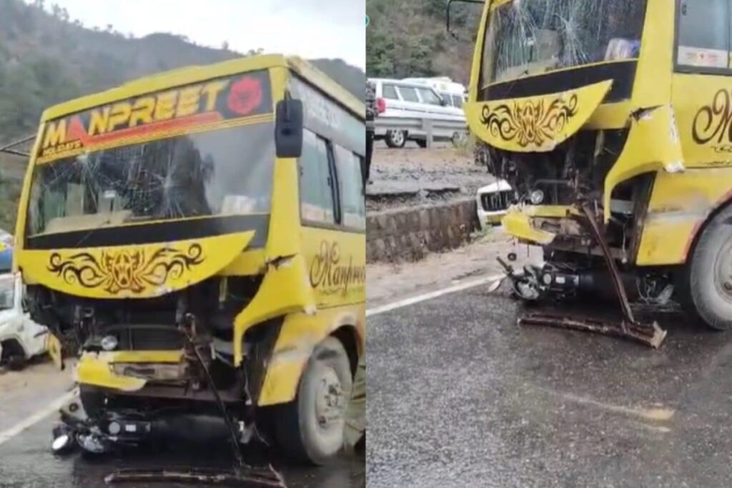 Four Killed In Major Road Accident On Jammu-Srinagar Highway In Udhampur After Bus Hits Bike