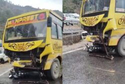 Four Killed In Major Road Accident On Jammu-Srinagar Highway In Udhampur After Bus Hits Bike