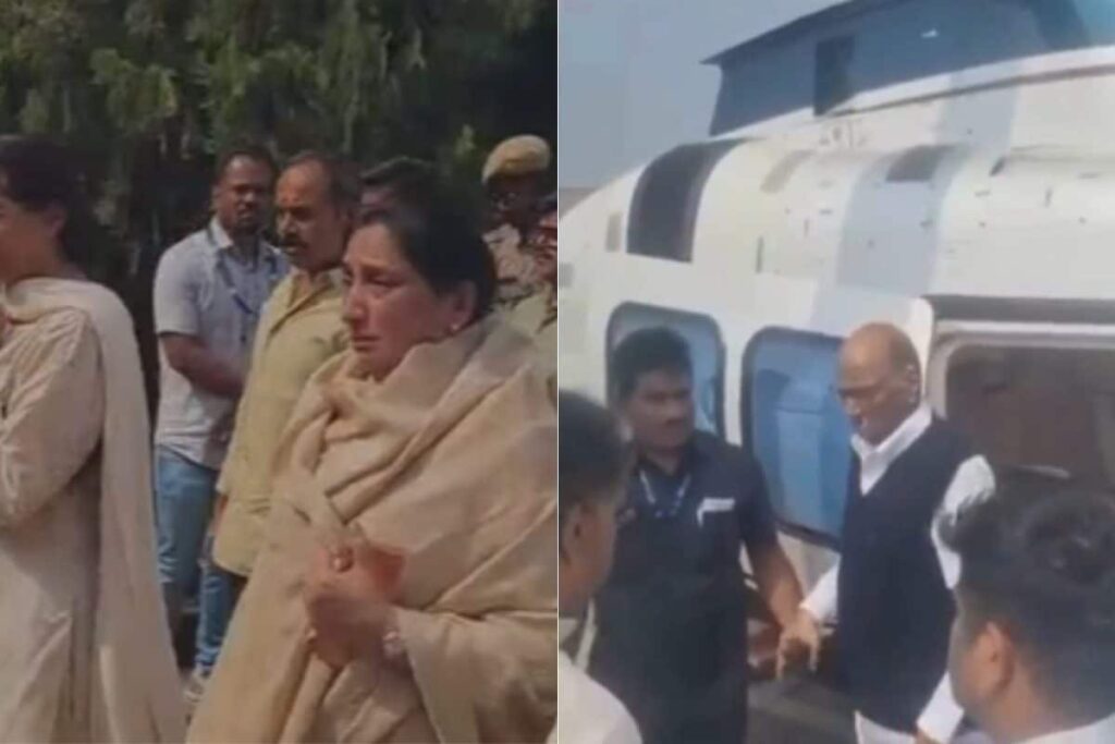 Ajit Pawar's Death: Sunetra Pawar, Supriya Sule Break Down; Sharad Pawar Reaches Baramati