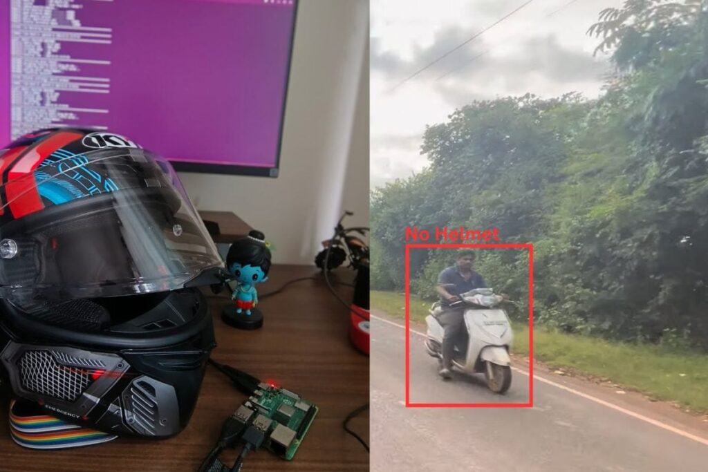 Bengaluru Techie Turns Helmet Into AI Traffic Violation Detector: See How It Works