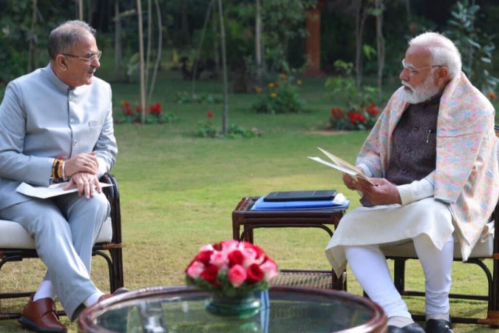 UP CM Yogi Adityanath, Ladakh L-G Hold Talks With PM Modi In Separate Meetings