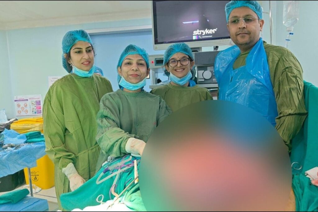 In A Rare Case, 16 Kg Giant Uterine Fibroid Removed From Delhi Woman's Body
