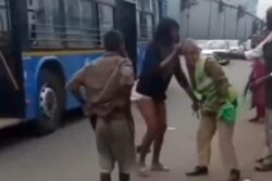Bengaluru Woman Assaults Female Home Guard On Duty After Remarks On Clothing | Video