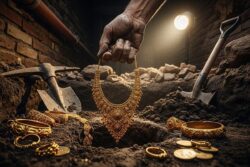 Gold Ornaments Worth ₹70 Lakh Unearthed During House Excavation In Karnataka’s Lakkundi
