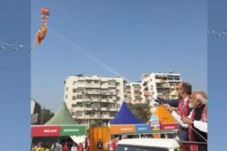 Watch: PM Modi, German Chancellor Fly Kite Depicting Lord Hanuman At In Gujarat