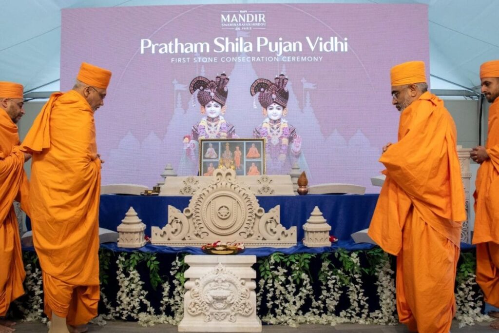 First Stones From India Mark Historic Milestone For France’s First Traditional Hindu Mandir