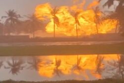 ONGC Oil Well Fire Rages For Second Day In Andhra’s Konaseema, Residents Shifted To Relief Camps