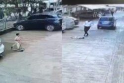 Speeding Car Rams Over 7-Year-Old Riding Bicycle In Housing Society In Pune | Video