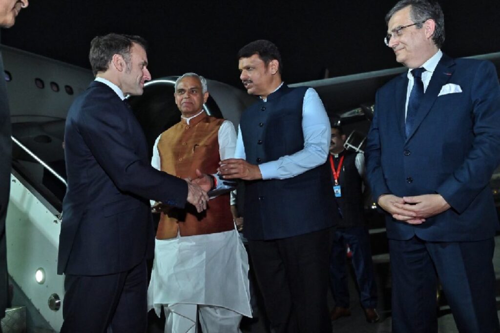 Emmanuel Macron India Visit LIVE: French President Arrives In Mumbai Ahead Of Key Talks With PM Modi