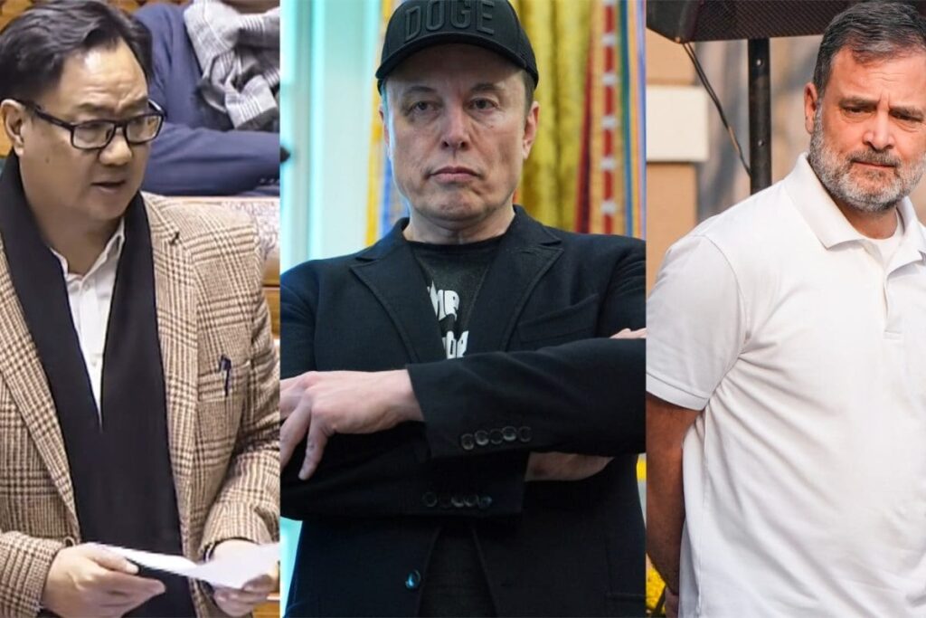 ‘Do Not Disparage India’: Rijiju Cites Elon Musk To Target Rahul Gandhi, Points To GDP Growth