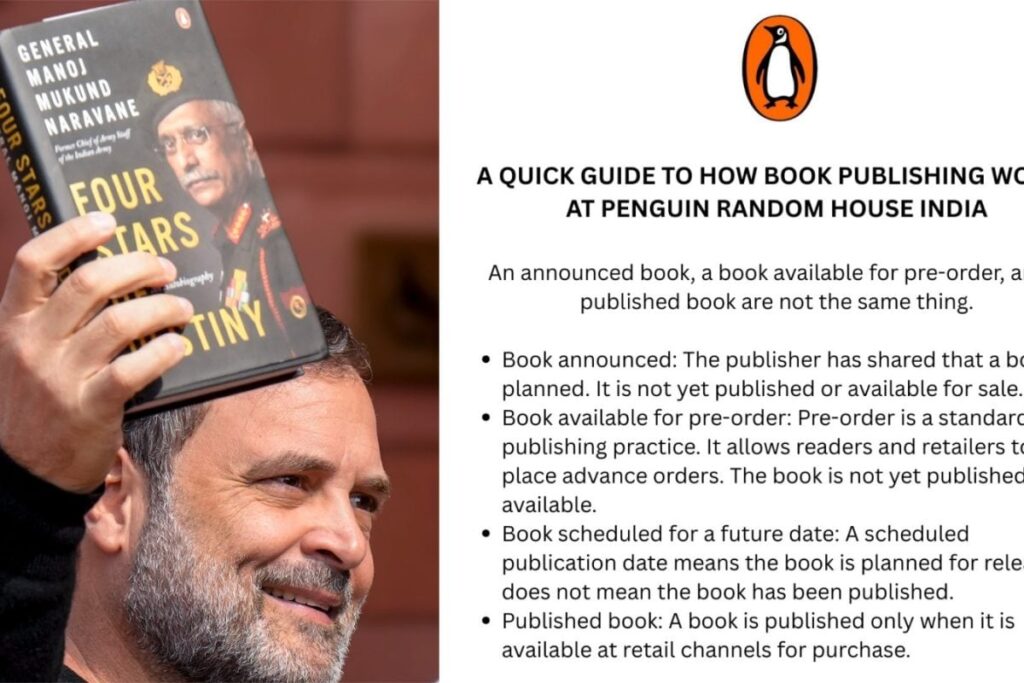'Book Considered Published Only When On Sale': Penguin's Fresh Clarification In Naravane Row