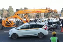 Two Dead In Major Road Accident On NH-24 Near Ghazipur Toll Plaza