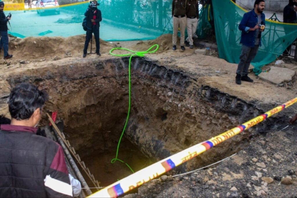 CCTV Shows Labourer Barricading Janakpuri Pit After Biker's Fatal Fall, Delhi Police Tell Court